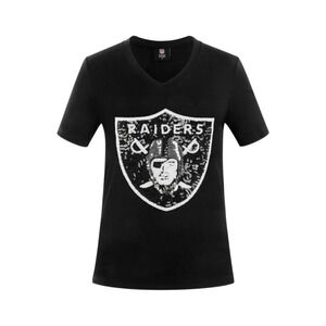 Officially Licensed NFL Women's Logo Tee Fabgating by Cucé Raiders - Regular